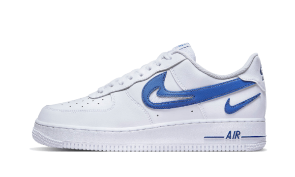 Nike Air Force 1 Low '07 FM Cut Out Swoosh White Game Royal - DR0143-100 - 1