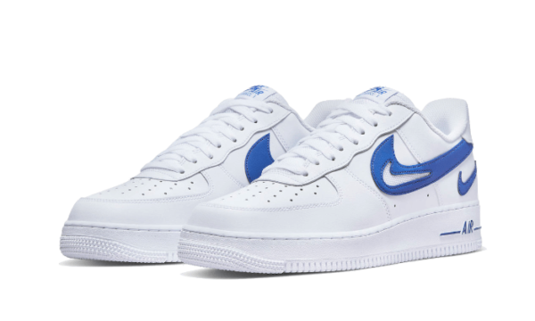 Nike Air Force 1 Low '07 FM Cut Out Swoosh White Game Royal - DR0143-100 - 2
