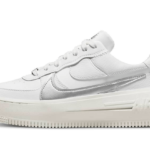 Nike Air Force 1 Low Platform Summit White Metallic Silver - DJ9946-101 - 1