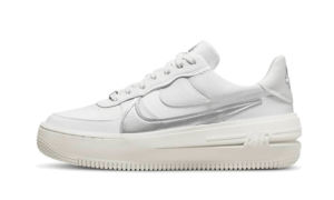 Nike Air Force 1 Low Platform Summit White Metallic Silver – DJ9946-101 – 1