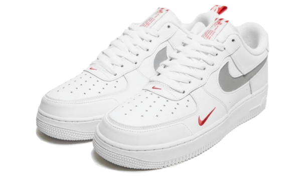 Nike Air Force 1 Low White Red Mini Swoosh - DO6709-100 - 2