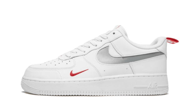 Nike Air Force 1 Low White Red Mini Swoosh - DO6709-100 - 1