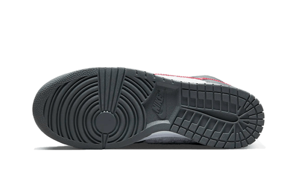 Nike Dunk High Embossed Basketball Grey Red - FD0668-001 - 3