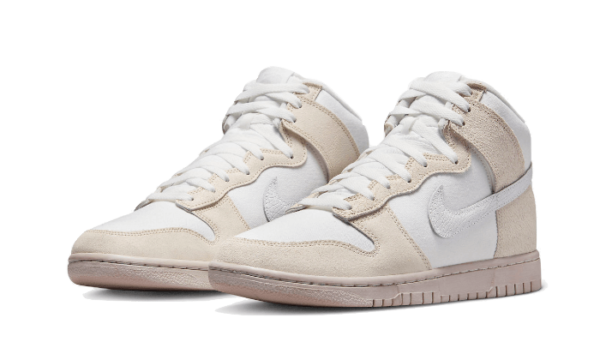 Nike Dunk High Retro PRM Cracked Leather Swoosh - DV0822-100 - 2