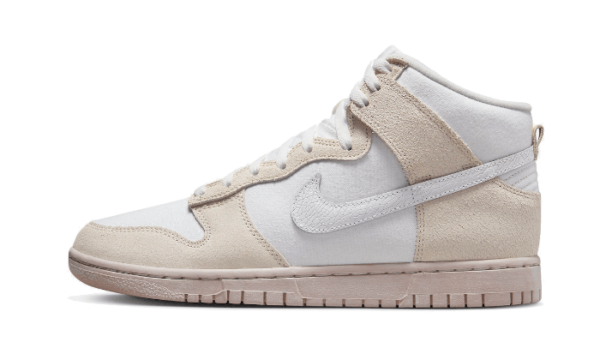 Nike Dunk High Retro PRM Cracked Leather Swoosh - DV0822-100 - 1