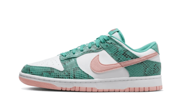 Nike Dunk Low Snakeskin Washed Teal Bleached Coral - DR8577-300 - 1