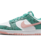 Nike Dunk Low Snakeskin Washed Teal Bleached Coral - DR8577-300 - 1