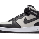 Nike Air Force 1 Mid Stussy Grey Black - DJ7840-002 - 1