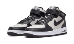 Nike Air Force 1 Mid Stussy Grey Black - DJ7840-002 - 2