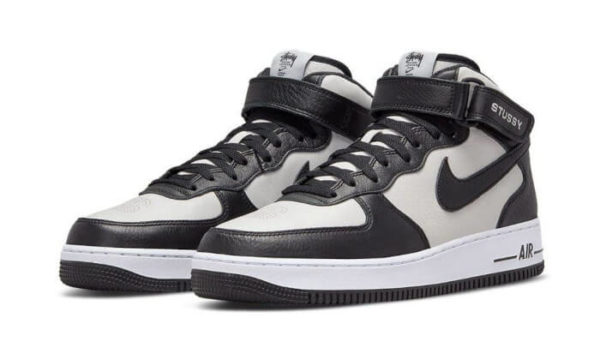 Nike Air Force 1 Mid Stussy Grey Black - DJ7840-002 - 2
