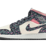 Air Jordan 1 Mid Floral Canvas - FJ3451-001 - 1