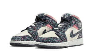 Air Jordan 1 Mid Floral Canvas - FJ3451-001 - 2