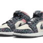 Air Jordan 1 Mid Floral Canvas - FJ3451-001 - 2