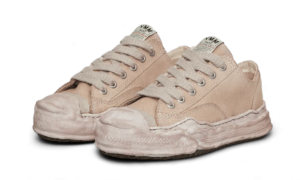 Maison Mihara Yasuhiro Hank OG Sole Over-Dyed Canvas Low Brown - A12FW724BROWN - 2
