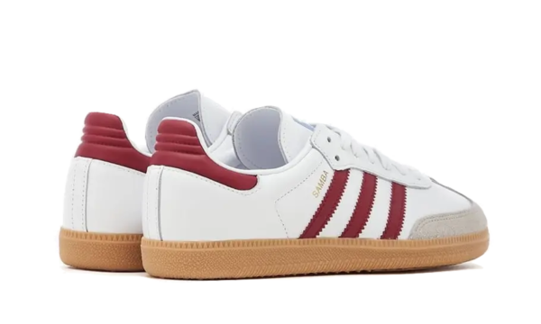 Adidas Samba OG White Burgundy Gum - IF3813 - 3