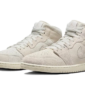 Air Jordan 1 Mid Craft Suede Ivory - FQ3224-100 / FN7449-100 - 2