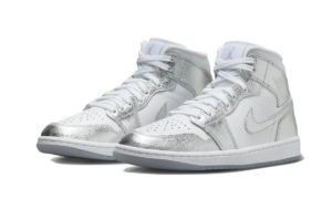 Air Jordan 1 Mid Crinkled Chrome - FN5031-100 - 2