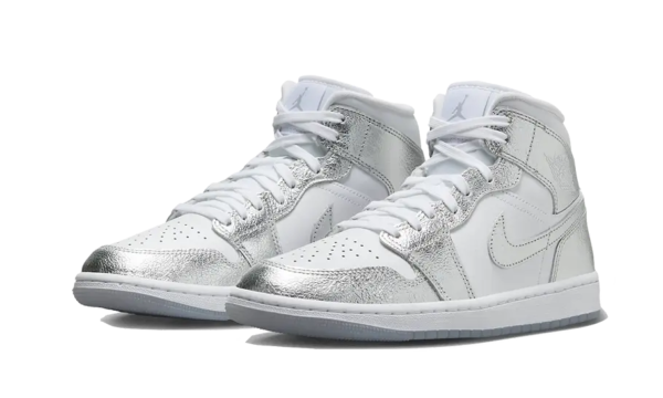 Air Jordan 1 Mid Crinkled Chrome - FN5031-100 - 2