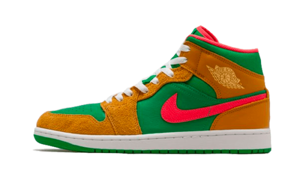 Air Jordan 1 Mid Wheat Watermelon - DX4332-700 - 1