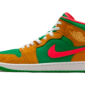 Air Jordan 1 Mid Wheat Watermelon - DX4332-700 - 1